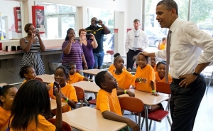 Obama with Kids